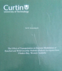 The Effect of Transportation on Immune Modulation of Ranched and Wild Greenlip Abalone (Haliotis Laevigata) from Flinders Bay, Western Australia