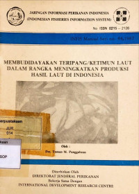Jaringan Informasi Perikanan Indonesia : Membudidayakan Teripang / Ketimun Laut Dalam Rangka Meningkatkan Produksi Hasil Laut Di Indonesia