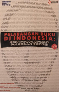 Pelarangan Buku di Indonesia: Sebuah Paradoks Demokrasi dan Kebebasan Berekspresi