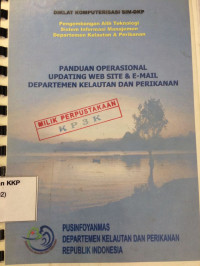 Panduan Operasional Updating WEBSITE & E-mail Departemen Kelautan dan Perikanan