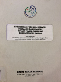 Sinkronisasi Program, Kegiatan Perikanan dan Kelautan antara Pemerintah Pusat dan Pemerintah Daerah