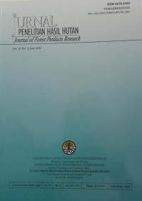 Jurnal Penelitian Hasil Hutan Vol. 33 No. 2, Juni 2015