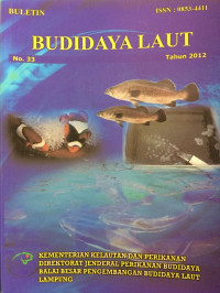 Buletin Budidaya Laut Nomor 33 Tahun 2012