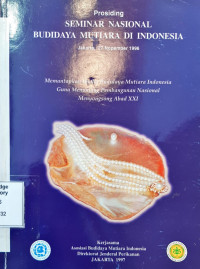 Prosiding seminar nasional budidaya mutiara di Indonesia